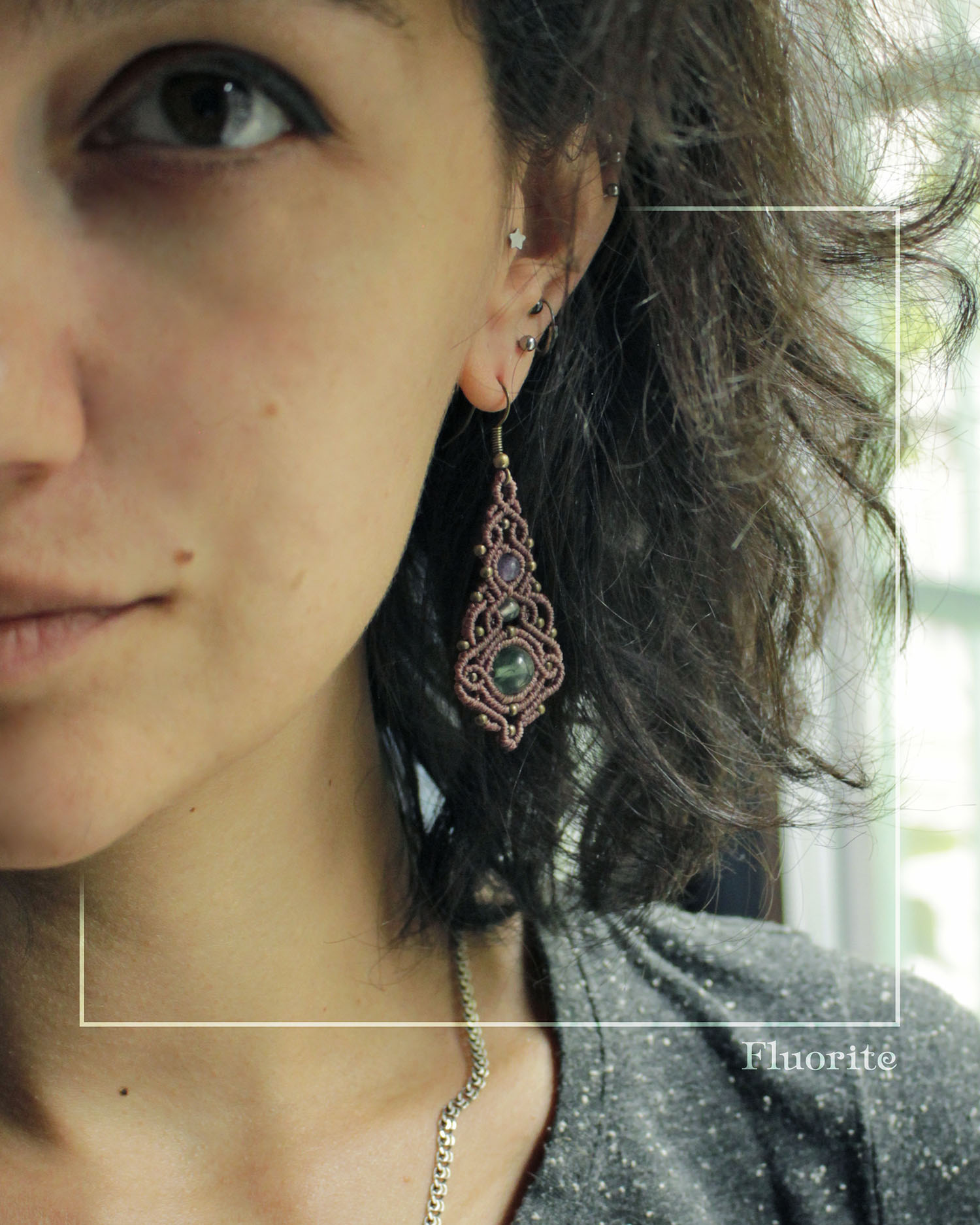 Tusitalka_macrame earrings_narya_beige_fluorite 3